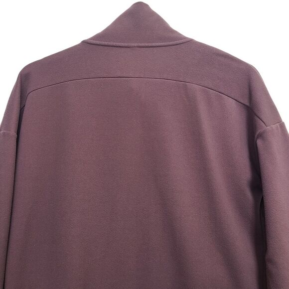 Mondetta Fleece Jacket Womens Medium Mauve Long Sleeve Full Zip High Neck Cozy - Picture 6 of 10